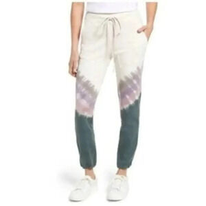 DAYDREAMER Women's Daydreamer Dusty Rose Tie Dye Joggers NEW B58